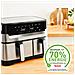 Dual Easy Fry & Grill EY905D Doppia 8,3 L Indipendente 2700 W Friggitrice ad aria calda Acciaio inox - Foto miniatura 3