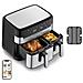 Dual Easy Fry & Grill EY905D Doppia 8,3 L Indipendente 2700 W Friggitrice ad aria calda Acciaio inox - Foto miniatura 1