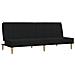 Divano Letto A 2 Posti Nero In Tessuto - Foto miniatura 2