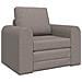 Divano Letto a Pavimento 2-in-1 Tortora 98x71x83 cm Tessuto - Foto miniatura 1