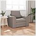 Divano Letto a Pavimento 2-in-1 Tortora 98x71x83 cm Tessuto - Foto miniatura 2