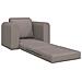 Divano Letto a Pavimento 2-in-1 Tortora 98x71x83 cm Tessuto - Foto miniatura 4