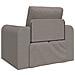 Divano Letto a Pavimento 2-in-1 Tortora 98x71x83 cm Tessuto - Foto miniatura 7