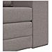 Divano Letto a Pavimento 2-in-1 Tortora 98x71x83 cm Tessuto - Foto miniatura 9