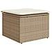 Set Divano Giardino 6 Pezzi con Cuscini Rattan Polipropilene Marrone, Divano Giardino 2 Posti con Cuscini Rattan Polipropilene Beige - Foto miniatura 7