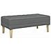 panchina  grigio scuro 113x57x39 cm in tessuto - Foto miniatura 1
