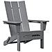 Sedie Adirondack Pieghevoli  2 pcs Grigio Chiaro 74.5x80.5x90 cm HDPE, Sedia Adirondack Pieghevole  Grigio Chiaro 74.5x80.5x90 cm HDPE - Foto miniatura 4