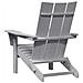 Sedie Adirondack Pieghevoli  2 pcs Grigio Chiaro 74.5x80.5x90 cm HDPE, Sedia Adirondack Pieghevole  Grigio Chiaro 74.5x80.5x90 cm HDPE - Foto miniatura 7