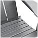 Sedie Adirondack Pieghevoli  2 pcs Grigio Chiaro 74.5x80.5x90 cm HDPE, Sedia Adirondack Pieghevole  Grigio Chiaro 74.5x80.5x90 cm HDPE - Foto miniatura 9
