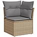 Set Divano da Giardino 7 pz con Cuscini Beige Misto Polyrattan - Foto miniatura 9