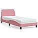 Letto con Materasso Rosa 90x200 cm in Velluto - Foto miniatura 2