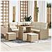 Set Divano da Giardino 8 pcs Beige e Crema 80 x 80 x 71 cm - Foto miniatura 2
