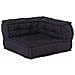 Cuscino 3 pcs Antracite 70 x 70 x 54 cm Poliestere - Foto miniatura 2