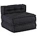 Cuscino 3 pcs Antracite 70 x 70 x 54 cm Poliestere - Foto miniatura 4