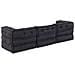 Cuscino 3 pcs Antracite 70 x 70 x 54 cm Poliestere - Foto miniatura 6