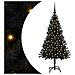 Albero di Natale con 150 LED con supporto Nero 120 cm PVC - Foto miniatura 1
