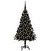 Albero di Natale con 150 LED con supporto Nero 120 cm PVC - Foto miniatura 3