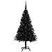 Albero di Natale con 150 LED con supporto Nero 120 cm PVC - Foto miniatura 4