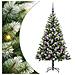 Albero di Natale artificiale a cerniera con neve fioccata - Foto miniatura 1