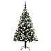 Albero di Natale artificiale a cerniera con neve fioccata - Foto miniatura 3