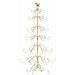 Albero di Natale in metallo con supporto Oro 180 cm - Foto miniatura 1