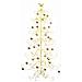 Albero di Natale in metallo con supporto Oro 180 cm - Foto miniatura 3