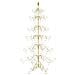 Albero di Natale in metallo con supporto Oro 180 cm - Foto miniatura 6