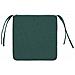 Cuscini per Seduta 4 pcs Verde Scuro 40 x 40 x 3 cm Tessuto - Foto miniatura 7