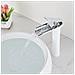 Rubinetto per lavabo da bagno, Blackswan, Cascada tipo M56, modello bianco /cromo, misura 29 cm - Foto miniatura 3