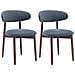 Set Da 2 Sedie Da Pranzo Robuste Ed Eleganti, Stile Nordico Minimalista, Ideali Per Sala Da Pranzo E Cucina Blu - Foto miniatura 1