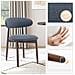 Set Da 2 Sedie Da Pranzo Robuste Ed Eleganti, Stile Nordico Minimalista, Ideali Per Sala Da Pranzo E Cucina Blu - Foto miniatura 3