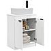 Mobile da bagno con lavabo Bianco Lucido 54 x 35 x 83 cm - Foto miniatura 3