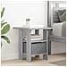Comodino 2 pcs Grigio Sonoma 41 x 40 x 45 cm Legno multistrato - Foto miniatura 4