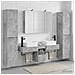 Set di mobili per il bagno 6 pcs Grigio Cemento - Foto miniatura 2