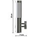 Lampioncini In Acciaio Inox, Sensore Di Movimento, 2 X 60w - Foto miniatura 3