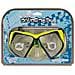 Senior Maschera Subacquea Di Silicone Giallo / blu Cobalto 88dk - Foto miniatura 3