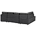 Divano Letto Angolare Contenitore In Tessuto Grigio Scuro Karrabo - Foto miniatura 17