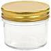 Vaso Per Marmellata In Vetro Coperchio Oro 24 Pz 110 Ml - Foto miniatura 4