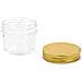 Vaso Per Marmellata In Vetro Coperchio Oro 24 Pz 110 Ml - Foto miniatura 5
