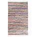 Tappeto Multicolore Chiaro In Cotone Con Fronde - 160x230cm - Danca - Foto miniatura 4