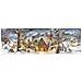 Rs 265 Calendario Dell'avvento Paronamico Con Finestre, Trasparente Villaggio Motif Sous La Neige 213 X 650 Millimetri - Foto miniatura 1