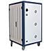 I-CABINET-30DUTY - Carrello Stazione di Ricarica USB Ventilato 30 Notebook /Tablet /Smartphone Bianco /Blu - Foto miniatura 3