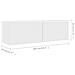 Set Mobili Porta TV 5 pz Bianco in Legno Multistrato - Foto miniatura 3