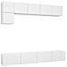Set Mobili Porta TV 5 pz Bianco in Legno Multistrato - Foto miniatura 1