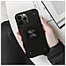Custodia Alta Protezione Con Anello Per Apple Iphone 13 Pro Black - Foto miniatura 5