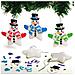 Ax514 Kit Ornamenti Stella Pupazzo Di Neve - Confezione Da 6, Decora Il Tuo Albero Di Natale Decorazione Per Lavoretti Artigianali Per Bambini - Foto miniatura 1