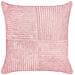 Set Di 2 Cuscini Millet Velluto A Coste 43 X 43 Cm Rosa Trama Geometrica - Foto miniatura 5