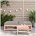 Poggiapiedi Giardino Con Cuscini 2 Pz Legno Massello Di Douglas - Foto miniatura 3