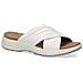 White Casual Open Slippers Ciabatte Pelle Scarpe Donna Bianco Eu 36, 9-27206-28-160 - Foto miniatura 2