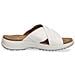 White Casual Open Slippers Ciabatte Pelle Scarpe Donna Bianco Eu 36, 9-27206-28-160 - Foto miniatura 3